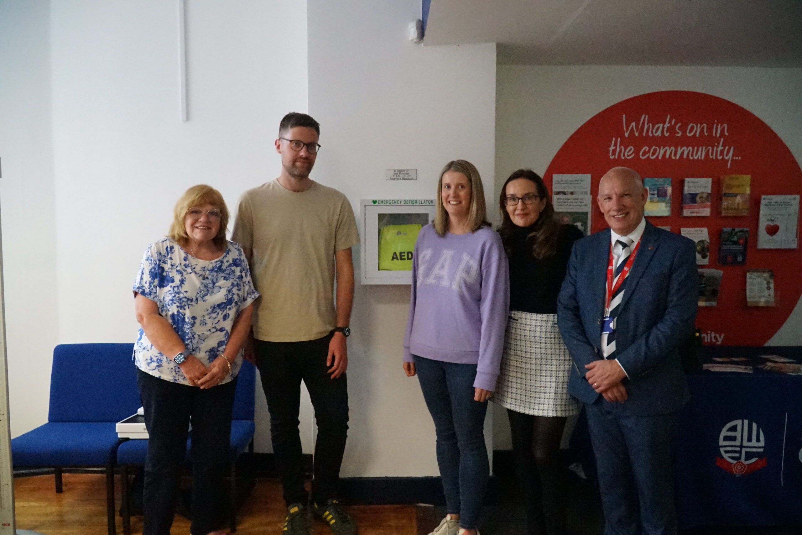 Lifesaving Defibrillator Unveiled in Honour of Iain Purslow